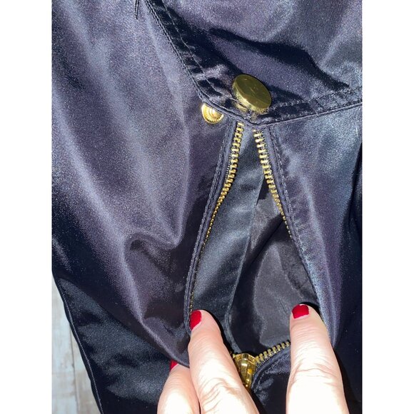 Women's Urban Republic Collection Black Trench Jacket Coat Raincoat Size Medium - Picture 5 of 16